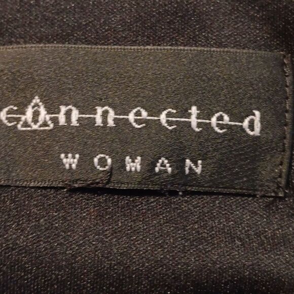 Connected Apparel Woman Soft Knit Dress.Bubbles. Draped Front. - Picture 8 of 11